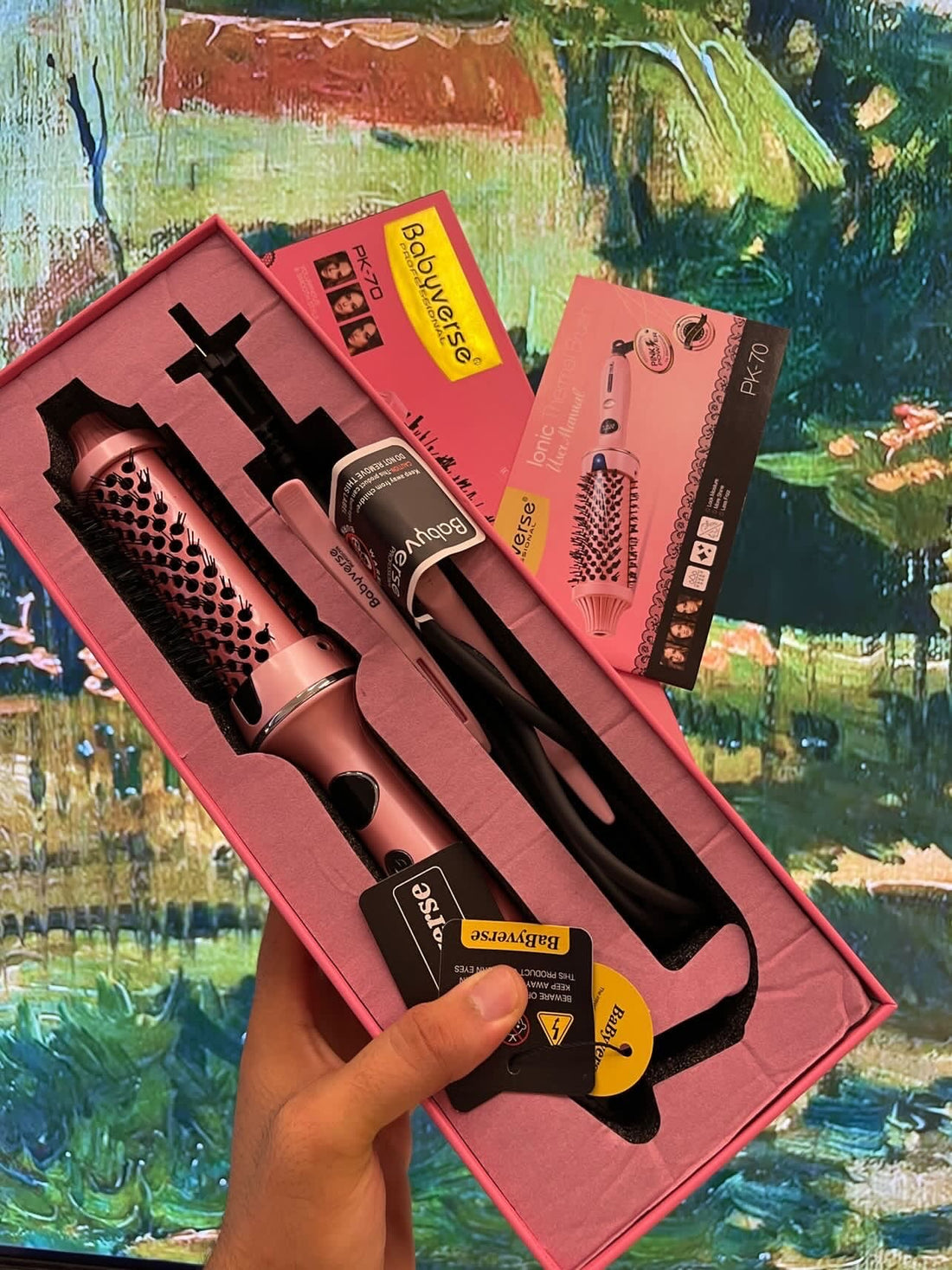 Brosse chauffante