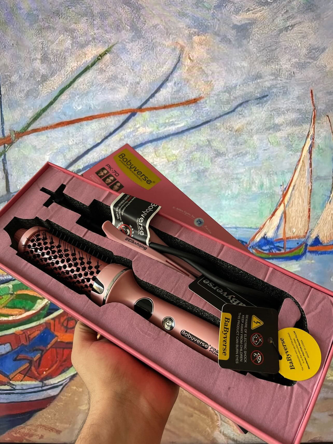 Brosse chauffante