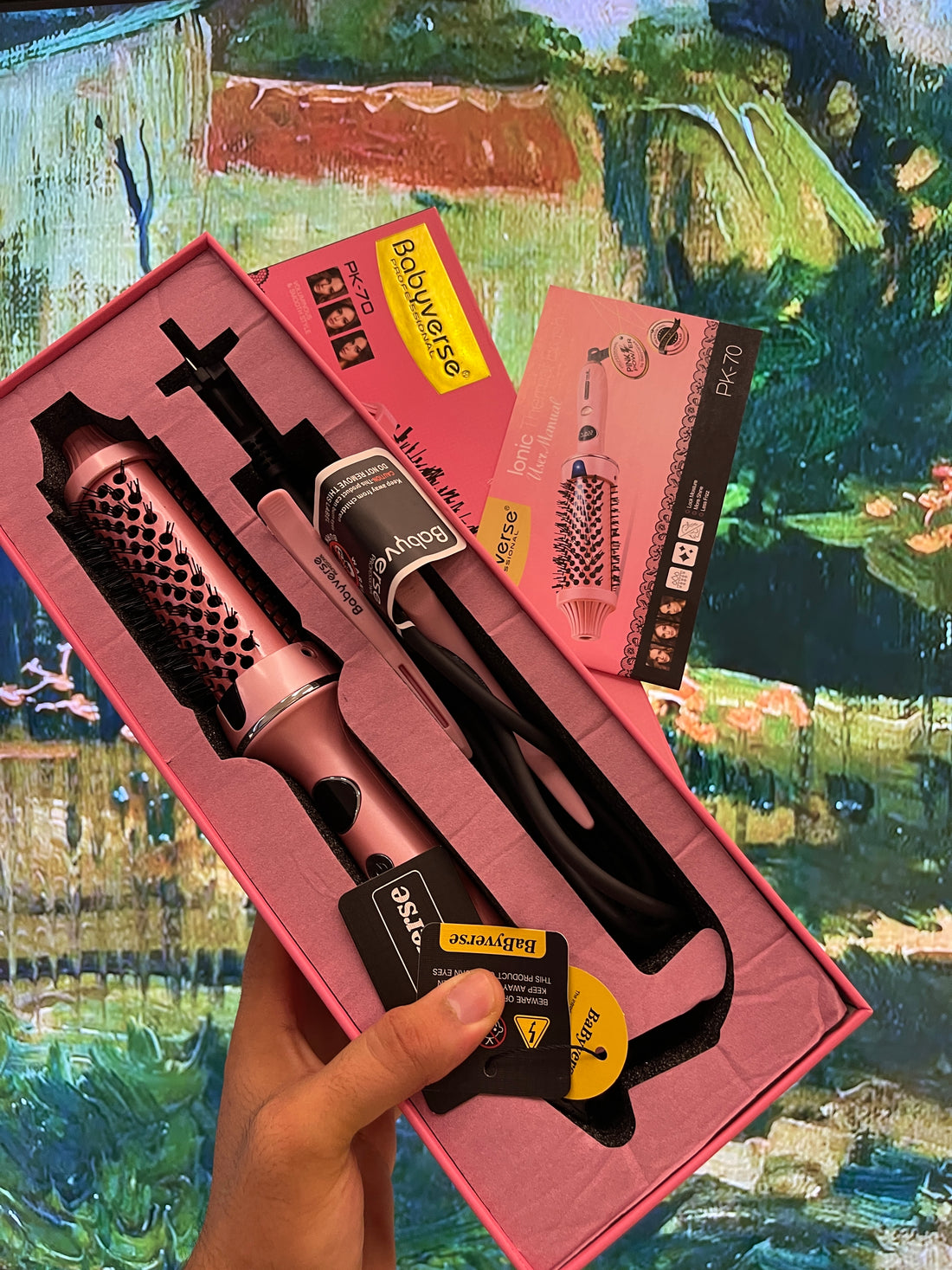 Brosse chauffante